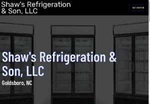 Shaw's Refrigeration & Son - Address : 496 Providence Church Rd, Goldsboro, NC 27530, USA || Phone : 919-735-5932