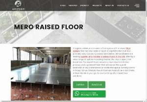 Mero Raised Floor - Onmero raised floor systems provide a versatile solution for creating a functional and efficient workspace. With a range of customizable options, these raised floors offer improved airflow, cable management, and accessibility for maintenance. Perfect for office buildings, data centers, and other commercial spaces, Onmero raised floors are a smart investment in your facility's infrastructure.