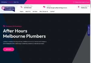 Top Rated Melbourne Plumbers - Emergency 24 Plumbing Melbourne - Need an Emergency Plumber in Melbourne? Call Emergency 24 Plumbing Now To Book Now. Our Plumbers are Ready 24 Hours. Servicing Melbourne Wide.