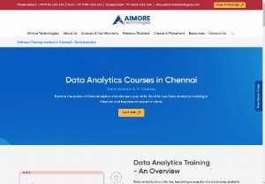 Aimore Technologies,Data Analytics Courses In Chennai - Data analysts, equipped with skills from data analytics courses  in Chennai, focus on interpreting complex datasets for business insights.