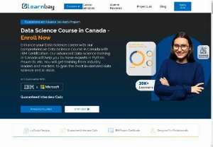 Learn Data Science Course in Canada - Enroll in Learnbay's Data Science Community Right Now!  Seize the opportunity to reach your greatest potential and begin a rewarding career in data science. Join Learnbay's vibrant community of practitioners, learners, and business professionals to begin your journey toward mastering the art and science of data. Visit our website or contact us right now to learn more about our Data Science course in Canada and to start along the path to becoming a future generation of...