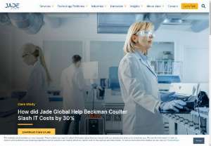 Network Transformation Case Study for Beckman Coulter | Jade - Explore Jade&#039;s Network Transformation Case Study for Beckman Coulter and discover how we enhanced operational efficiency and various network integrations. Read the business benefits and robust solutions. 