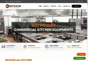 Top Commercial Kitchen Equipment Manufacturer in Delhi, India - Commercial kitchen equipments supplier in Delhi, India. Check commercial kitchen essentials industrial-grade equipment, bakery essentials to refrigeration units, and restaurant to canteen fixtures now.