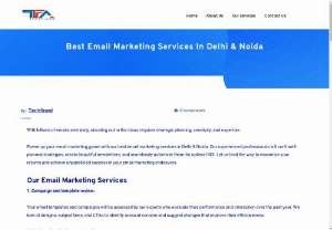 Best Email Marketing Services in Noida - Techfinad offers the best email marketing services in Noida designed to engage your audience, nurture leads, and drive conversions. Our personalized email campaigns are tailored to your brand and target audience, delivering relevant content that resonates and prompts action.
