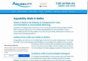 Walk in Baths for Elderly &amp; Disabled | Aquability - Explore Aquability&#039;s premium walk-in baths for elderly and disabled people &mdash; designed for maximum safety, comfort, and accessibility. Perfect for the senior citizen.