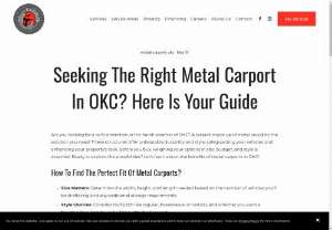 Seeking The Right Metal Carport In OKC? Here Is Your Guide - Before you buy, weighing your options in size, budget, and style is essential. Ready to explore the possibilities? Let's learn about the benefits of metal carports in OKC! #carportsoklahoma #customcarportsokc