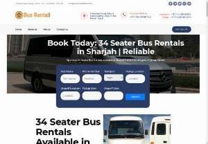 34 Seater Bus Rental Sharjah - 34 Seater Bus Rental Sharjah: Spacious and comfortable, our 34-seater buses are perfect for all types of group travels.