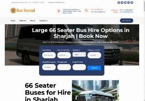 66 Seater Bus Hire Sharjah - 66 Seater Bus Hire Sharjah: Rent our 66-seater Staff or Labor buses for maximum comfort and space during your group travels.