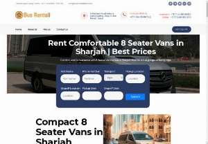 8 Seater Van Rental Sharjah - 9 Seater Van Rental Sharjah: More space and comfort for slightly larger groups or families traveling around Sharjah.