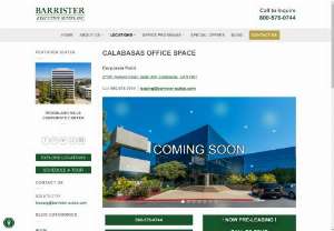 Calabasas Office Space Rental - If you're looking for an full-time space to call your office. Your search should end here, Barrister Executive Suites is the perfect place for you if you live in the Los Angeles or San Diego area. We offer Full-time office space with professional receptionist services and more.