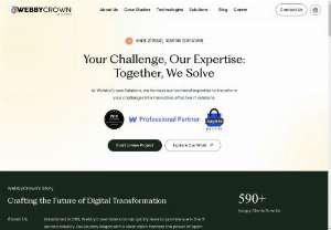 Webbycrown Solutions - WebbyCrown Solutions has established itself as a reputable player in the IT service industry in a relatively short time frame. Their specialization in crafting custom digital solutions indicates a commitment to meeting the unique needs of each client they serve.