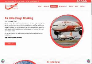 Air India Cargo Booking | 24x7 Air Cargo Services - Need to send something quickly anywhere in India using our air india cargo booking platform? 24x7 air cargo services can help! Our service is available 24/7.
