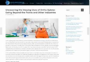 Uncovering the Varying Uses of Ortho Xylene: Going Beyond the Paints and Other Industries - The ortho-xylene market is estimated to grow to US$6.848 billion by 2029. The ortho-xylene market is driven by the growing shift towards sustainable manufacturing and increasing demand for ortho-xylene in the production of herbicides and fragrances. Explore additional details by visiting our website. 