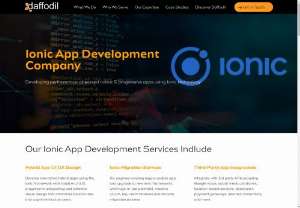 Ionic App Development Company  - Ionic App Development Company specializes in building cross-platform mobile applications using the Ionic framework. Ionic is an open-source UI toolkit for developing high-quality mobile and desktop applications using web technologies like HTML, CSS, and JavaScript, with a focus on Angular, although it also supports other frameworks such as React and Vue.js.