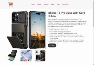 Iphone 15 Pro Case With Card Holder - iPhone 15 Pro Case with Card Holder: Seamlessly blend protection and convenience. Designed to safeguard your device and keep your cards close at hand. Elevate your everyday carry with this innovative solution for the modern iPhone user.