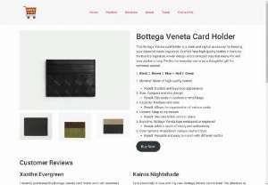 Bottega Veneta Card Holder - Bottega Veneta Card Holder: Merging elegance with functionality. Crafted from fine materials with meticulous craftsmanship, it&#039;s a sophisticated accessory for the discerning individual. Elevate your essentials with Bottega Veneta&#039;s timeless allure.