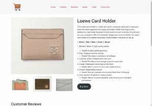 Loewe Card Holder - Loewe Card Holder: A blend of luxury and functionality. Meticulously crafted from premium materials, it offers timeless style and practical organization. Elevate your essentials with Loewe&#039;s iconic elegance.