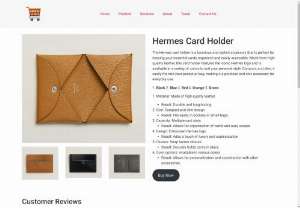 Hermes Card Holder - Herm&egrave;s Card Holder: Exemplifying luxury and sophistication. Crafted with exquisite materials and meticulous attention to detail, it&#039;s a statement accessory for the fashion-forward individual. Elevate your essentials with Herm&egrave;s&#039; iconic elegance.
