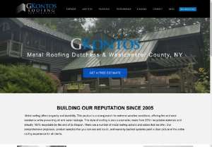 Metal Roofing Dutchess County - GKontos Roofing Specialists offer installation of metal roofing, a popular roofing option which offers longevity and durability.