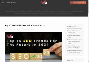 Top 10 SEO Trends For The Future In 2024 - Discover the top 10 SEO trends for the future in 2024, including AI dominance, voice search optimization, mobile-first indexing, and more. Learn how to stay ahead in SEO and optimize your online presence for success.  Looking for the best SEO company in Delhi NCR to help you navigate these trends? Look no further! Our expert team at Ws Centre is here to assist you in implementing cutting-edge strategies to boost your website&#039;s visibility and drive organic traffic. Contact us...