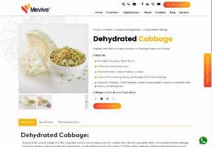 Dehydrated Cabbage Flakes, Powder- Manufacturer, Supplier - Mevive International a trusted bulk supplier, manufacturer of Dried Cabbage Powder, Flakes in Tamil Nadu, India. Factory Price. Certified &amp; Natural Products.