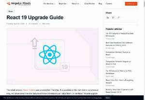 React 19 Upgrade Guide - Upgrade to React 19 Beta with this comprehensive guide. Learn about new features, improvements, and how to migrate your code. Happy coding!