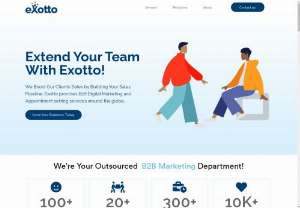B2B Lead Generation and Appointment Setting Services - Exotto: Mastering B2B Lead Gen &amp; Appt Setting. Accelerate your business with our bespoke B2B lead generation and appointment setting services. Tailored strategies and cutting-edge techniques ensure your success in today&#039;s competitive landscape. Trust Exotto for unmatched results.