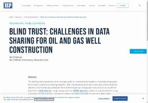 Challenges in Data Sharing for Oil and Gas Well Construction | Helmerich and Payne - The drilling and completion of oil and gas wells is a collaborative business, involving employees from many contractors working together. Well construction generates many documents that are shared cross-functionally between these different groups. A regulator may receive an as-drilled plat from a well planner, using surveys from an MWD operator, based on a pipe tally from a rig contractor. In this scenario, the person legally specifying the well location has likely never physically seen...