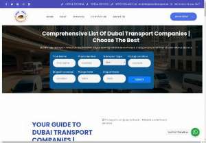 list of transport companies in dubai - Dubai&#039;s top transport solutions are listed for those seeking reliable and efficient transportation services across various sectors.