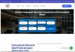 private transport services - Private shuttle solutions across Sharjah Urban cater to individuals seeking exclusive and personalized transportation services.