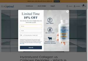Hydrolyzed Collagen vs Collagen Peptides - Explore the Differences Between Hydrolyzed Collagen and Collagen Peptides to Guide Your Wellness Journey. Uncover Their Benefits, Uses, and Identify the Most Suitable Choice for Your Needs.
