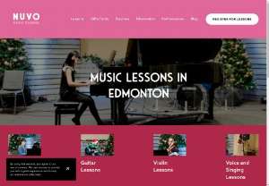 Music Lessons in Edmonton (Piano, Guitar, Voice & Singing, and Violin Lessons) - This is an informational website about our music lessons in Edmonton that provides online lessons for piano, guitar, voice & singing lessons, and violin lessons.