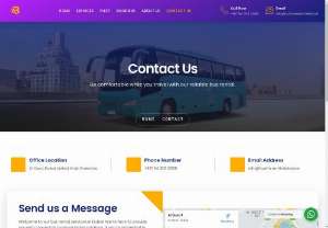 Contact Us - Bus Rental Dubai &amp; Bus for rent in Dubai LLC - Bus for Rent in Dubai Need a bus for rent in Dubai? Choose from our diverse fleet, from 7-seaters to 86-seaters. Ideal for any occasion, our buses ensure comfort and reliability. Reserve today and travel with ease. Contact us for Bus Rental Dubai now!