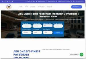 Passenger transport companies abu dhabi - Expertise in passenger transport across Abu Dhabi sets our companies apart, offering a range of services tailored to diverse needs.