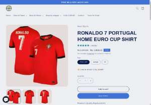 RONALDO 7 PORTUGAL HOME EURO CUP SHIRT - Premium Quality Replica Shirts     Dri-Fit aero-ready polyester     Embroidered Logos     Hand wash Preferable     7 Days exchange Available