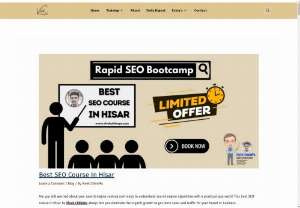 Best SEO Course in Hisar by Vivek ChhimPa - Are you still looking for an SEO course? So, wait your search ends here.                                                                                                                                    Vivek ChhimPa  who is the best digital marketing trainer in Hisar and is known for some unique skills like SEO, content writing, content creation, organic growth, personal branding.&quot;                                                                                                ...