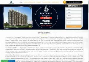 Divyansh Onyx, 2 Bhk Apartments in NH24, Ghaziabad - Be in luxury with your family at Divyansh Onyx in NH24, Ghaziabad for the need of 2/3/4 BHK ultra-modern dream home apartments in the best location with the best connectivity in Noida Sector 62/63. Divyansh Onyx 2 bhk Apartments are the best-featured luxury homes in the best location you ever wanted to live in. Divyansh Onyx NH24 is loaded with modern amenities on the green edge of the river Hindon from the West.