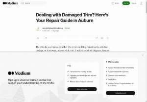 Dealing with Damaged Trim? Here&rsquo;s Your Repair Guide in Auburn - The trim in your home, whether it&rsquo;s crown molding, baseboards, window casings, or doorways, plays a vital role. It adds a touch of elegance, frames openings, and protects your walls. However, over time, due to wear and tear, moisture, or accidents, your trim can become damaged. This not only detracts from your home&rsquo;s aesthetics but can also lead to problems with drafts and energy efficiency.  