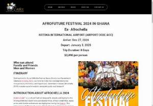 AFROFUTURE FESTIVAL 2024 IN GHANA | Afrochella 2024 - Start and end in Accra! With the Festival &amp; Events tour December In Ghana (Afrochella 2024), you have an 8-day tour package taking you through Accra, Koforidua, and Cape Coast. December In Ghana (Afrochella 2024) includes accommodation, an expert guide, and transport