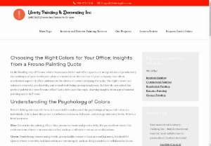 Choosing the Right Colors for Your Office: Insights from a Fresno Painting Quote - In the bustling city of Fresno, where businesses thrive and office spaces are integral hubs of productivity, the ambiance of your workspace plays a crucial role in the success of your company. One often overlooked aspect of office ambiance is the choice of colors adorning the walls. 