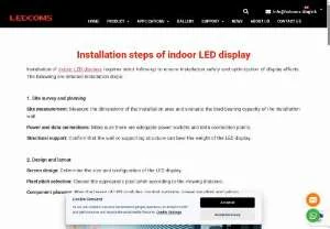 Screenshot of Indoor LED Display Installation Steps