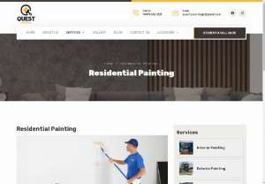 Residential Painters - Feeling overwhelmed by the daunting task of painting your home&#039;s interiors? Quest Paintings, Melbourne&#039;s top Residential Painters, brings over a decade of expertise to your home painting needs. Our team, comprised of professionally licensed, highly skilled, and experienced painters, uses top-notch paints, products, and cutting-edge technology to deliver exceptional results.