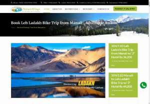 Manali Leh Ladakh Srinagar Bike Tour Packages - Gear up for an epic adventure on a Manali Leh Ladakh Srinagar Bike Tour Package! Traverse the majestic Himalayas on your motorcycle, riding through stunning landscapes, high mountain passes, and charming villages. This bike tour encompasses the best of Ladakh, from Pangong Tso&#039;s shimmering lakes to Nubra Valley&#039;s rugged beauty. Places to cover in Manali to Leh bike trip : Manali 1N | Jispa 1N | Sarchu 1N | Leh 2N |Nubra Valley 1N | Turtuk 1N | Pangong Lake 1N | Kargil...
