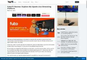 FUBOTV REVIEW: EXPLORE THE SPORTS LIVE STREAMING PLATFORM - If you still need clarification about the platform to choose, reread this article. Perhaps this time, you&#039;ll decide that FuboTV is the best option for you if you are a sports lover and love to keep an eye on the world.  From sports to entertainment and lifestyle to kids section, whatever you want, Fubo has everything&mdash;all you need to decide what you want in your plan.