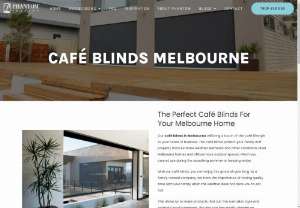 Caf&eacute; Blinds Melbourne - If you do not have an outdoor space, you can use our caf&eacute; blinds to extend your home to include an outdoor living area. We also have the Executive Motorised Screen, which is the largest motorised blind available globally. The blind covers an opening of up to a massive 12 metres wide by 5 metres high in a single screen.