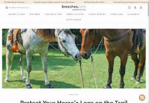 Protect Your Horse&rsquo;s Legs on the Trail - Trail riders have to be prepared for anything. Unlike other equestrians who can pop into the barn to swap boots or simply get off if their horse is injured, trail riders may be miles from home when an issue arises.