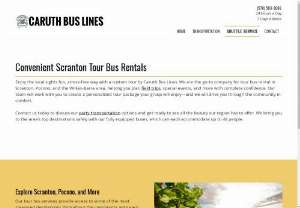 tour bus scranton - Caruth Bus Lines provides airport shuttles, wedding transportation and tour buses in Scranton and Wilkes-Barre, PA. Visit our site for more information.