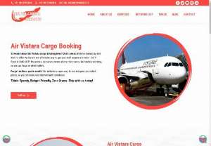 Air Vistara Cargo Booking | 24x7 Air Cargo Services - Experience seamless air cargo transportation with our air vistara cargo booking platform! Our online platform grants you access to our reliable 24/7 cargo booking system, allowing you to ship your goods efficiently anytime, anywhere. Whether you require domestic or international cargo services, Air Vistara caters to all your logistical needs. Get a quote, book your shipment, and track your cargo &ndash; all within our user-friendly platform. Choose Air Vistara Cargo for a...