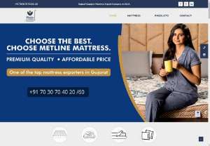 Best Mattress Brands in India - Metline Mattress: Your premier destination for top-quality mattresses in Gujarat since 2011. Discover comfort and luxury with our diverse range of single, double, queen, and king size mattresses.