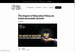Impact of Education Policy on India&rsquo;s Economic Growth - Explore the profound impact of education policy on India&#039;s economy with ISPP&#039;s in-depth analysis. Gain insights into the drivers of economic growth. 